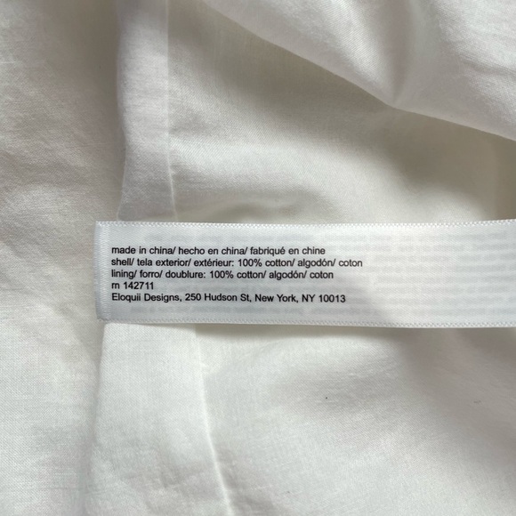 ELOQUII Elements Eyelet Dress With Belt in White Size 22‎ - Picture 6 of 7